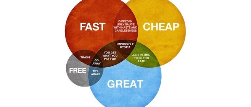 Goedkoop is duurkoop. Helemaal als het over strategie gaat.